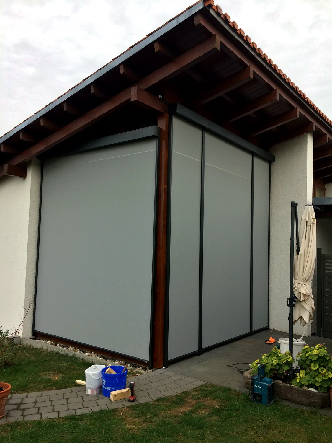ZIP-Screens an einer Terrassenverglasung – Referenz von Fenster und Rollladen Müller